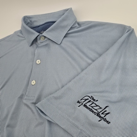 johnnie-O Other - Johnnie-O Mens Large Blue Geometric AOP Golf Performance Polo Shirt size Large